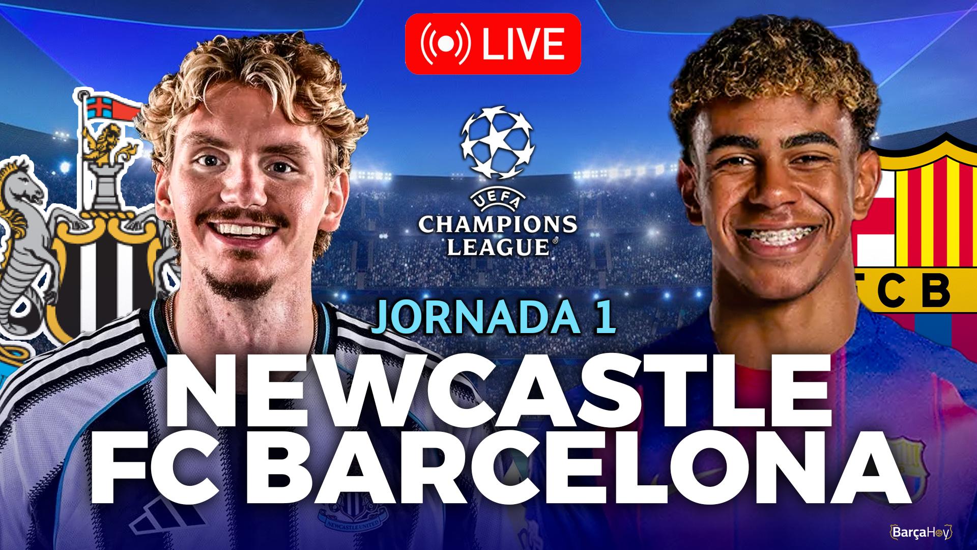 Newcastle vs Barcelona en vivo