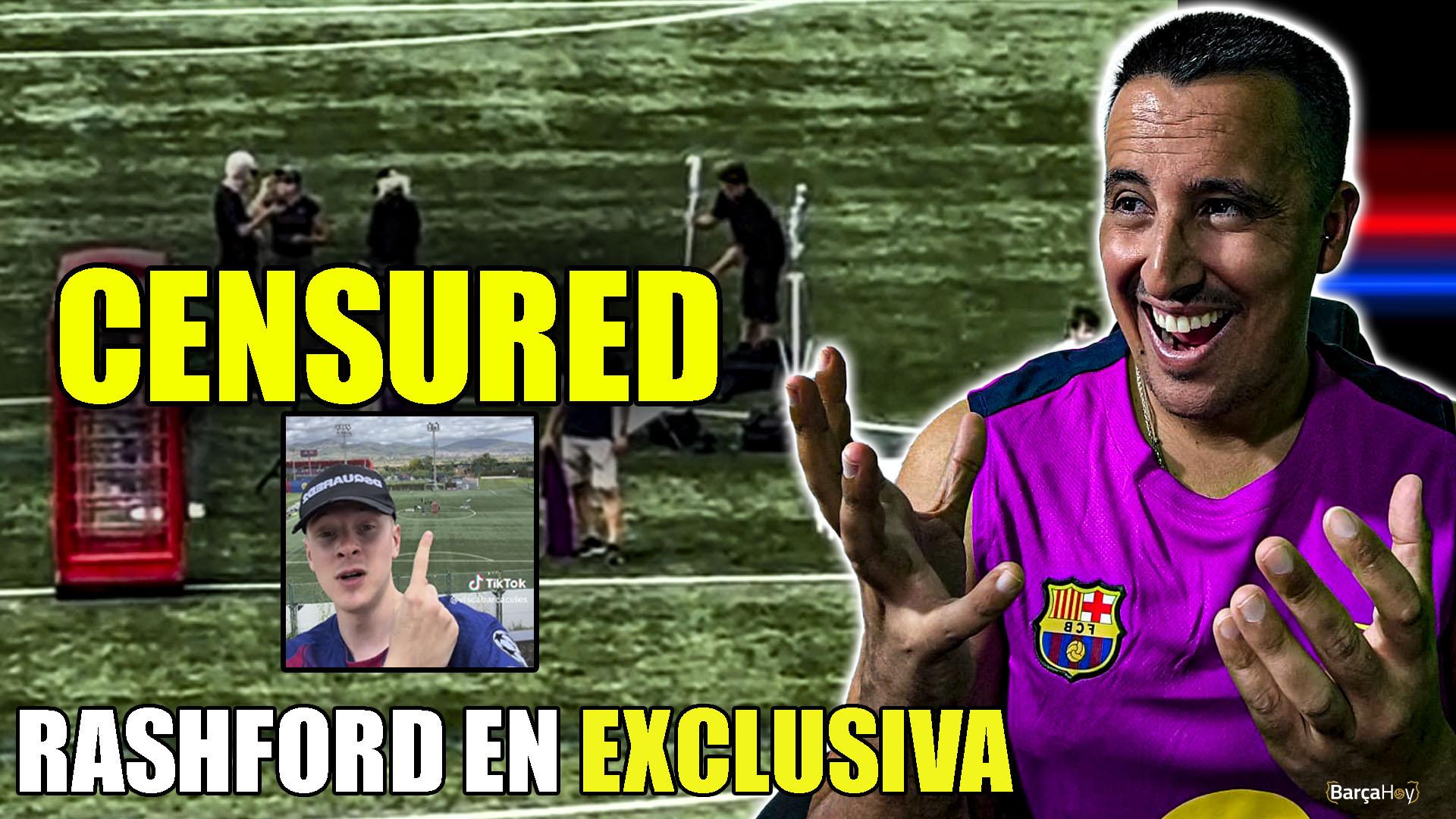 Rashford CAZADO mientras le hacían la fotos y el vídeo de su anuncio oficial