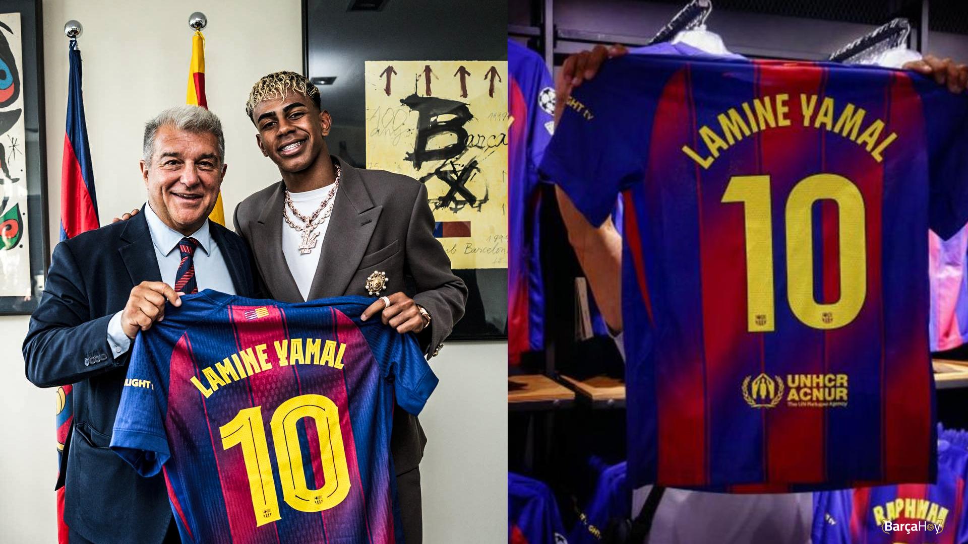 Lamine Yamal, el nuevo 10 del Barça