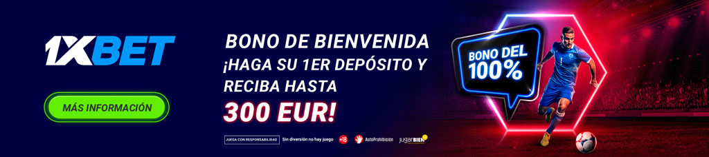 1XBET Bono de bienvenida